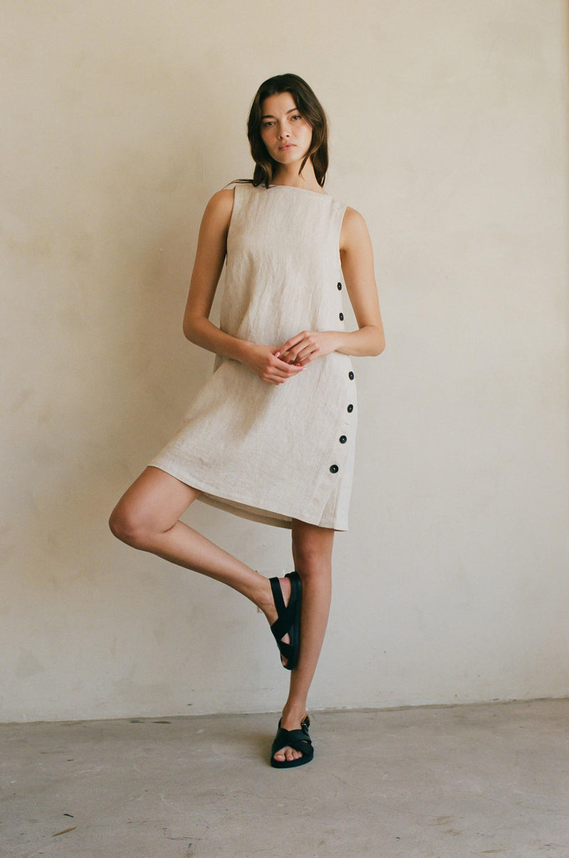 novella mini dress white Women's Novella Bubble/Balloon Puffy Sleeved Wool Cotton Mini Dress 0/1/2/3/Customize White MEAN BLVD White / 3