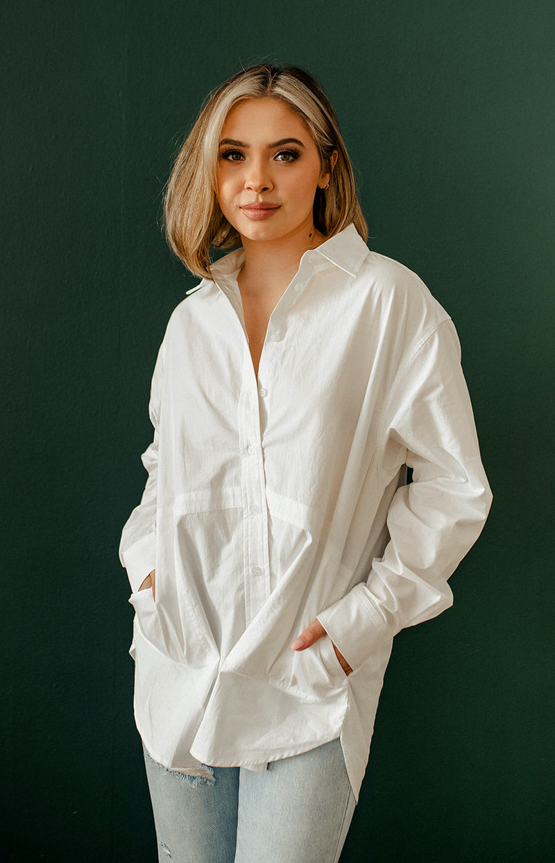 Crisp Cotton Button Down Shirt