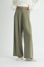 Fraser Tencel High Rise Trousers - Olive
