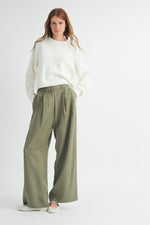 Fraser Tencel High Rise Trousers - Olive