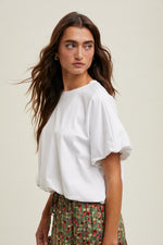 Scottie Bubble Sleeve Top