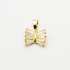 Embellished 14K Gold Plated Bow Charms