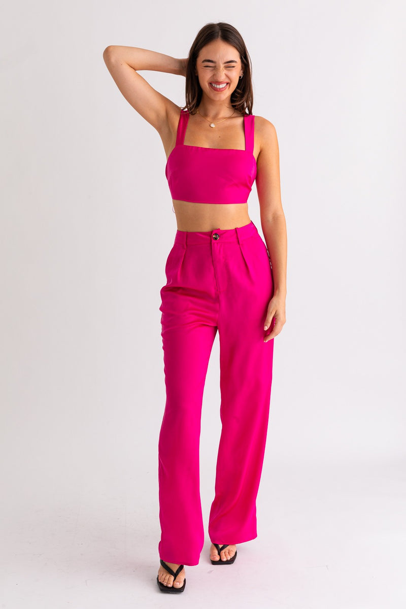 Karley Open Back Crop Top