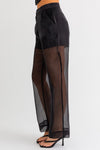 Minna Wide Leg Sheer Pant