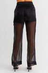 Minna Wide Leg Sheer Pant