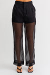 Minna Wide Leg Sheer Pant