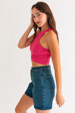 Lizzie High Rise Mom Jean Shorts