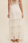 Allegro Tulle Midi Skirt - Cream