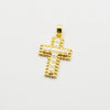 Embellished 14K Gold Plated Cross Charms