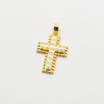 Embellished 14K Gold Plated Cross Charms