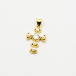 Embellished 14K Gold Plated Cross Charms