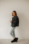Timber Cotton Blend Pocketed Quilted Jacket - Charcoal