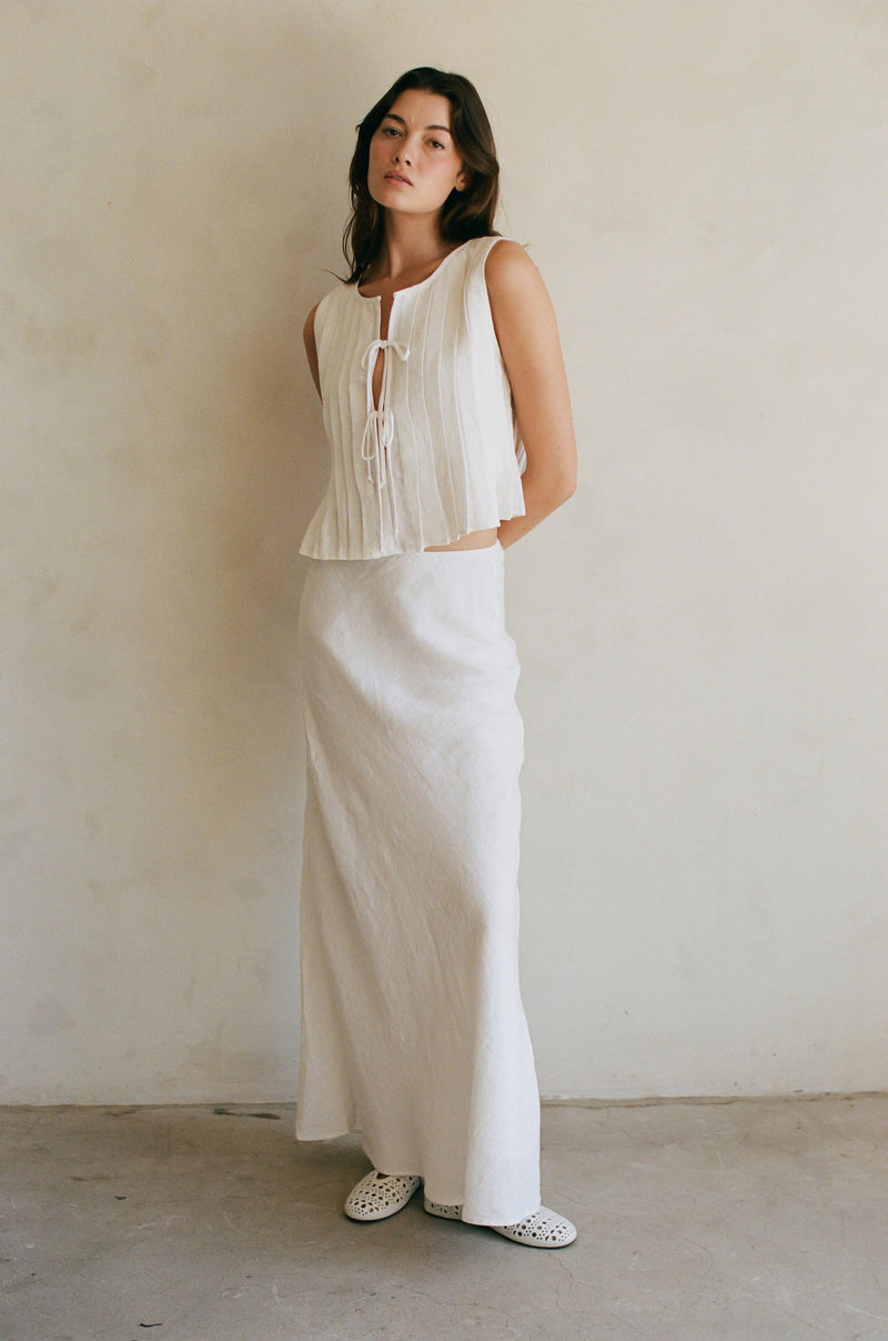 Novella Linen Maxi Skirt