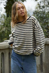 Odora Fuzzy Striped Sweater