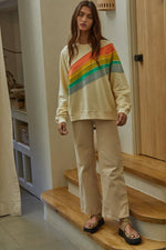 Counting Rainbows Sweatshirt - Cream