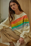 Counting Rainbows Sweatshirt - Cream