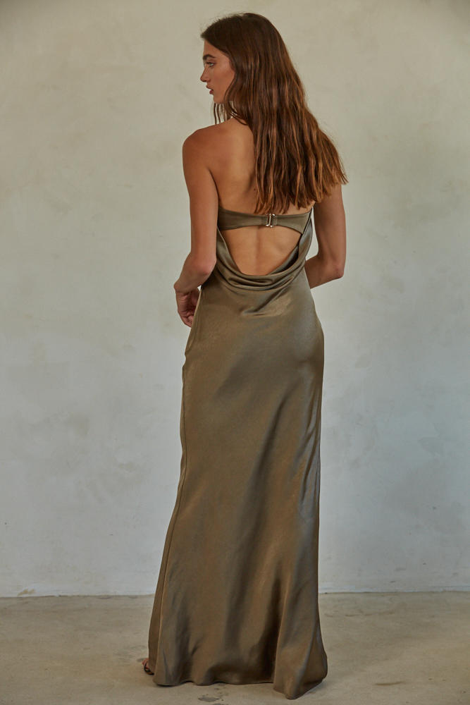 Romance In The City Maxi Dress - Bronze