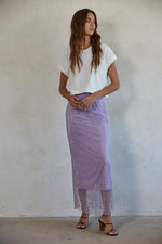 Bellamy Rhinestone Skirt - Lavender