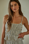Carly Striped Crop Top