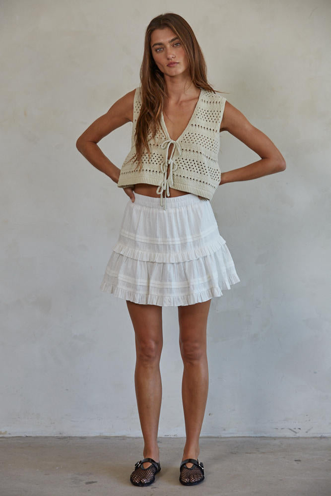 Nella Tiered Mini Skort