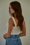 Cera Smocked Crop Top