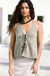 Hallie Halter Tie Top