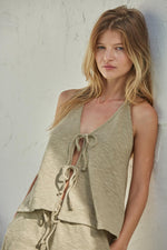 Hallie Halter Tie Top