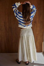 Amerie Striped Collared Pullover