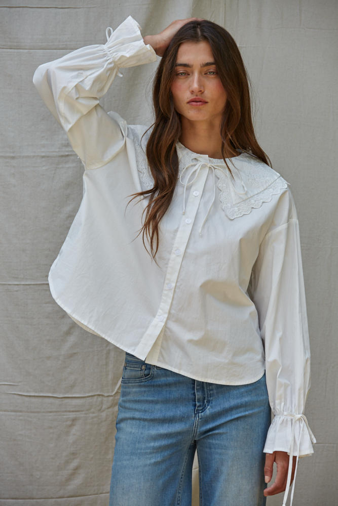 Prairie Rose Button Down Blouse