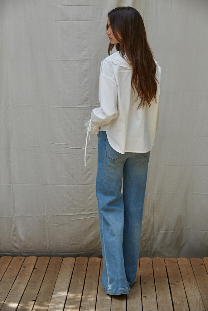 Prairie Rose Button Down Blouse