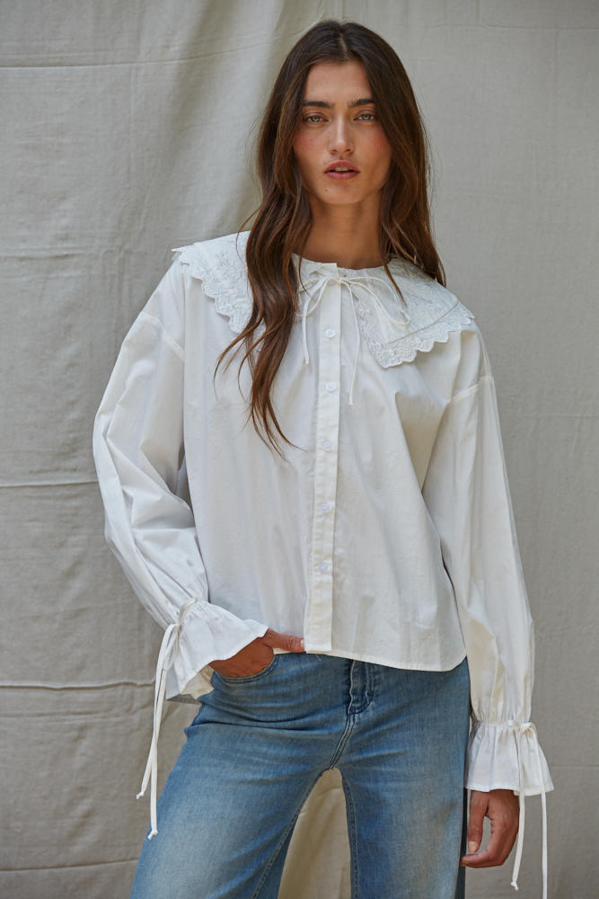 Prairie Rose Button Down Blouse