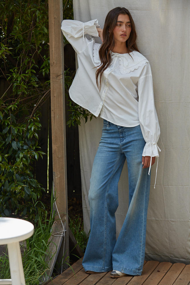 Prairie Rose Button Down Blouse