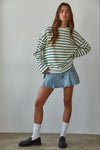 Peridot Striped Pullover