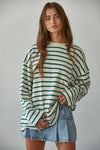 Peridot Striped Pullover