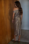 Savanna Off The Shoulder Midi Dress