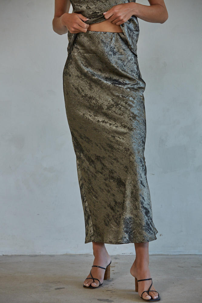 Holly Satin Maxi Skirt