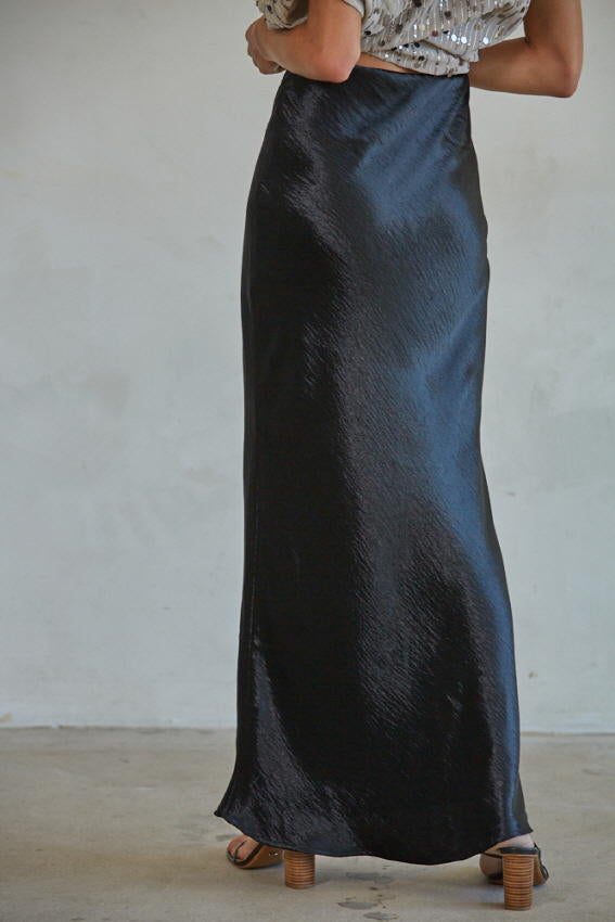 Valeria Satin Maxi Skirt