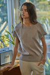 Over And Out Sweater Top - Mocha