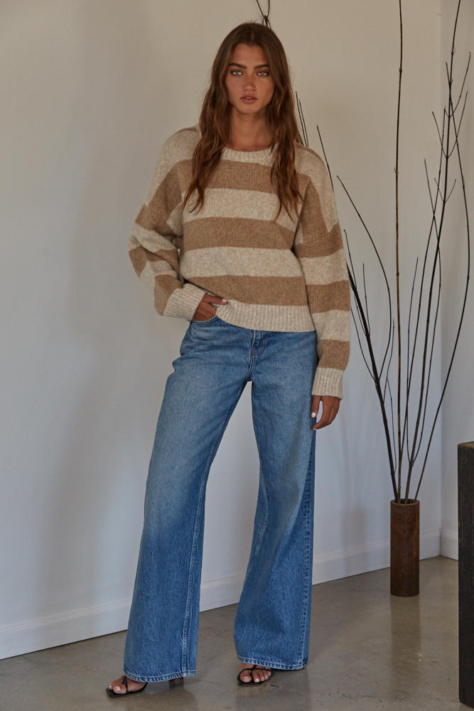 Layla Striped Pullover Sweater