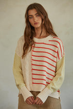 Make It Happen Cotton Striped Sweater