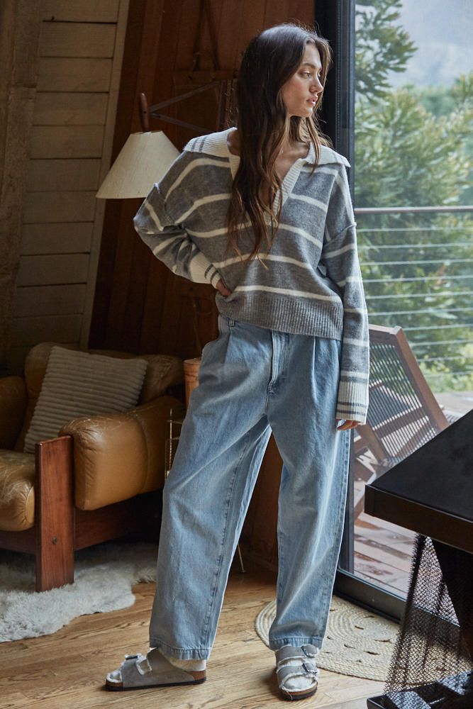Cheshire Collared Pullover Sweater
