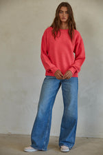 Desiree Pullover Sweater - Hot Pink