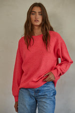 Desiree Pullover Sweater - Hot Pink