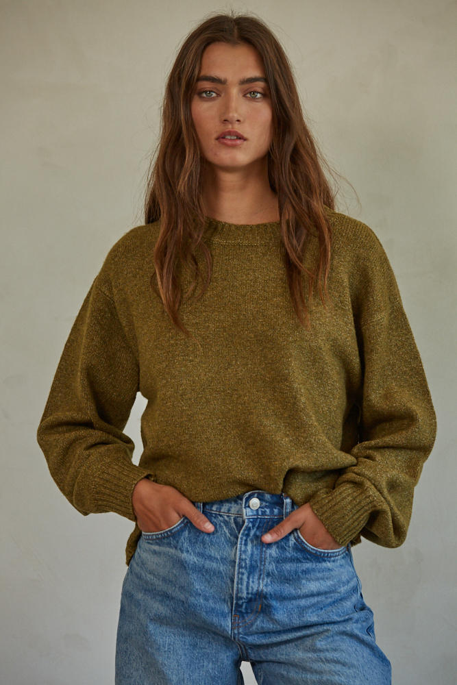 Desiree Pullover Sweater - Olive