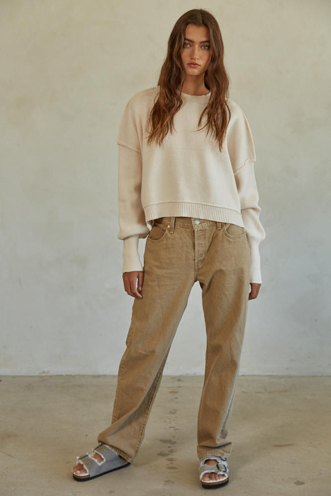 Leda Ribbed Chunky Sweater