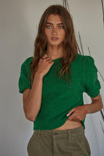 Kerry Sweater Top - Kelly Green