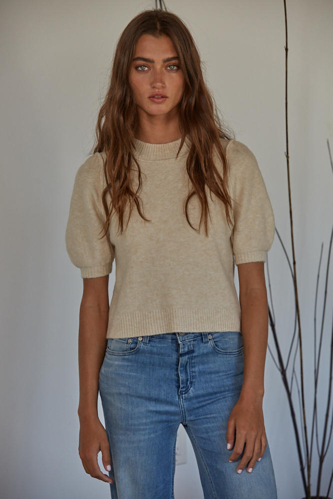 Kerry Sweater Top - Oatmeal