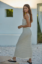 Sabrina Striped Viscose Dress