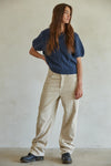 Devon Sweater Top - Navy