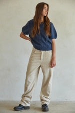 Devon Sweater Top - Navy